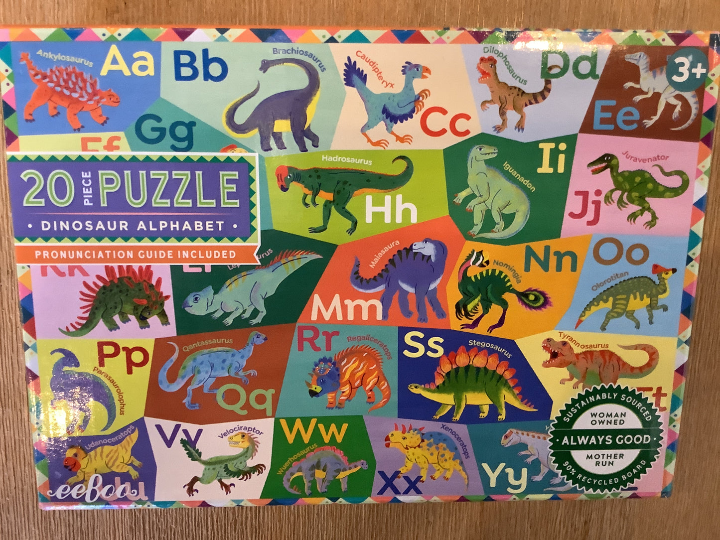 Dinosaur Alphabet 20pc Puzzle