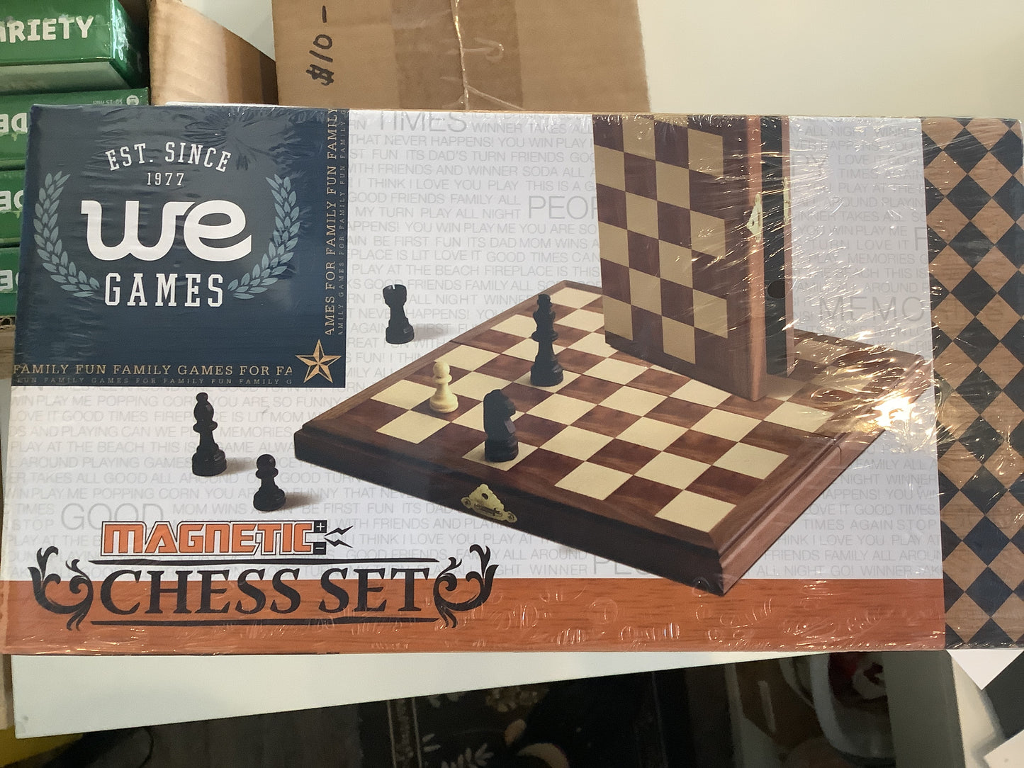 Magnetic Travel Folding Chess Set Walnut Wood (We Games)