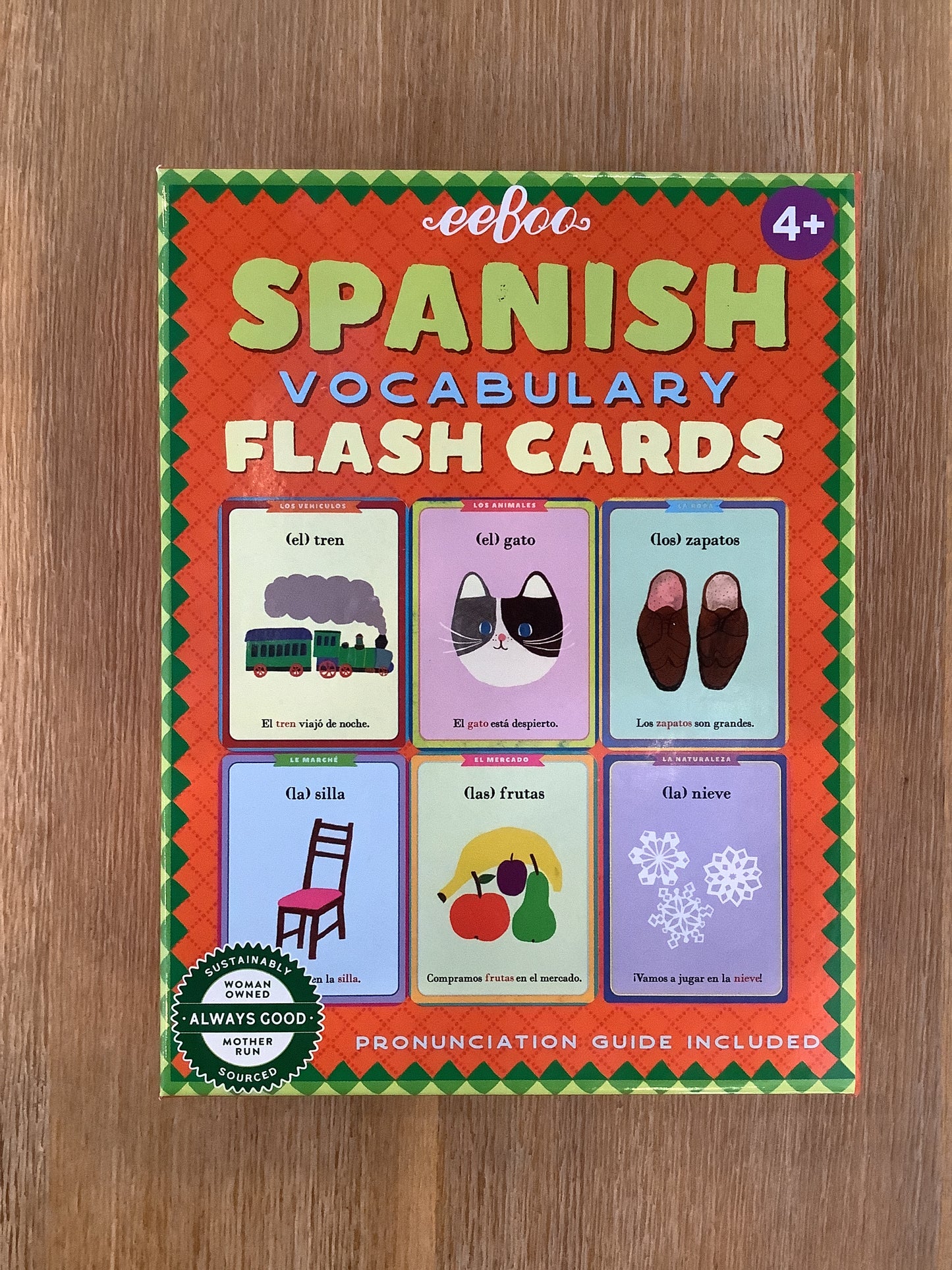 Spanish Vocabulary Flash Cards