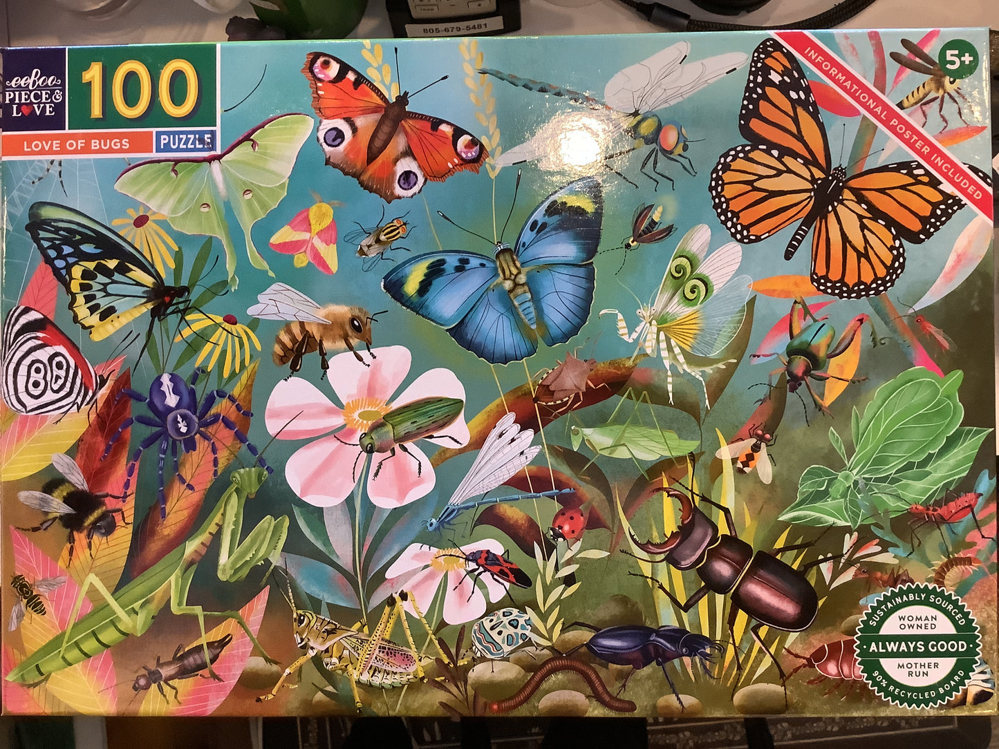 Love of Bugs 100 pc