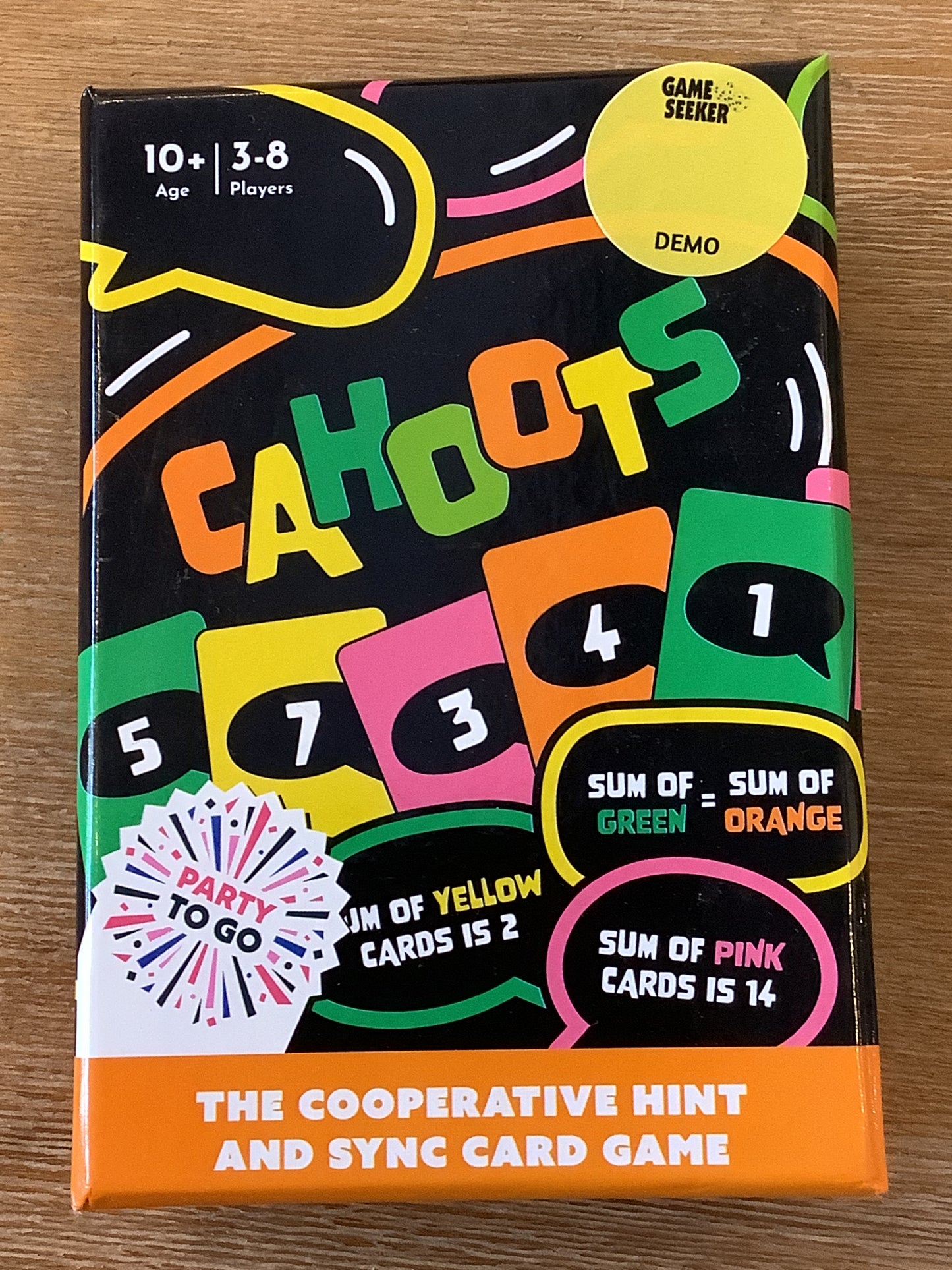 DEMO-Cahoots