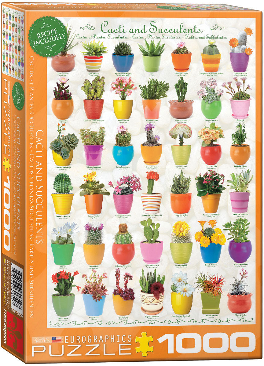 Cacti and Succulents 1000pc. Puzzle