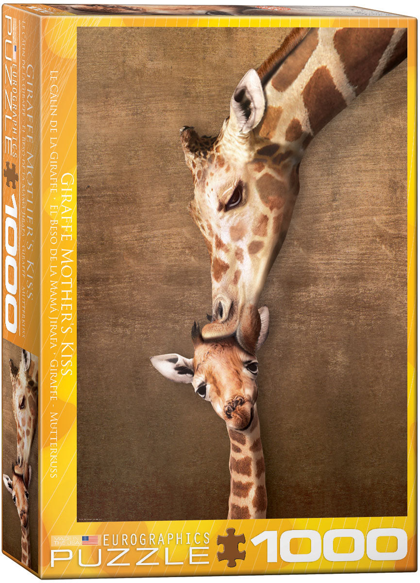 Giraffe Mother's Kiss 1000pc. Puzzle