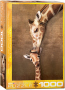 Giraffe Mother's Kiss 1000pc. Puzzle