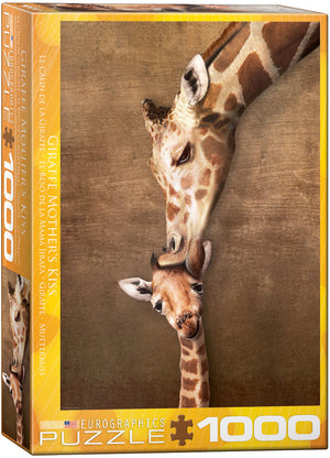 Giraffe Mother's Kiss 1000pc. Puzzle