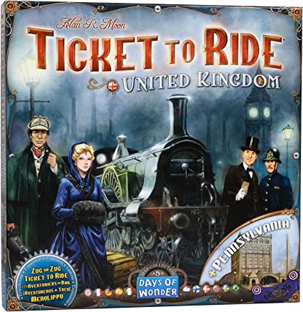Ticket to Ride United Kingdom + Pennsylvania Expansion