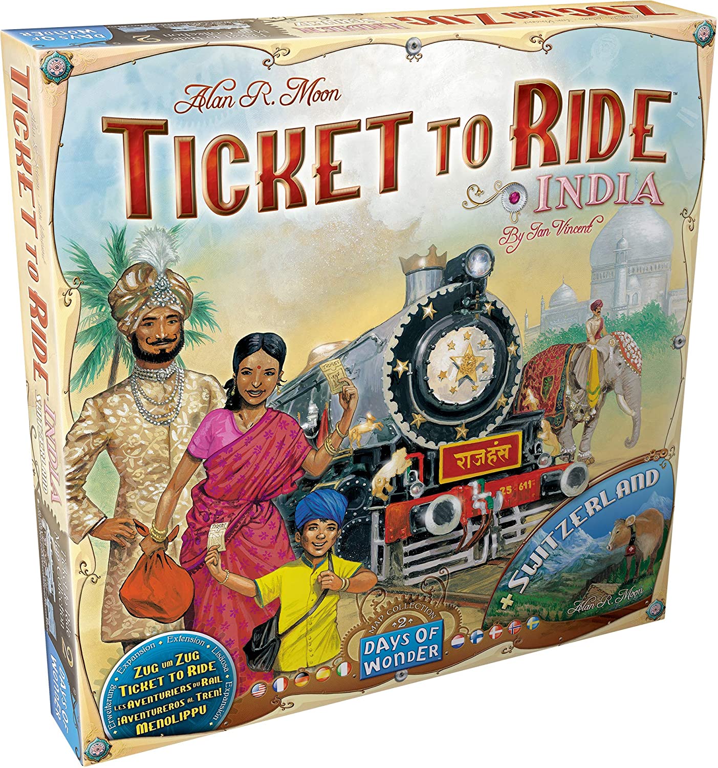 Ticket To Ride: India +Switzerland Expansion
