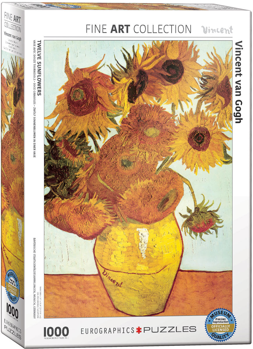 Twelve Sunflowers 1000pc. Puzzle