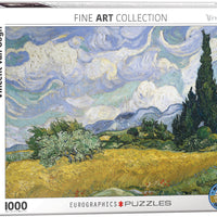 Wheat Field with Cypresses 1000pc. Puzzle