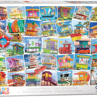 Lifeguard Towers 1000pc. Puzzle