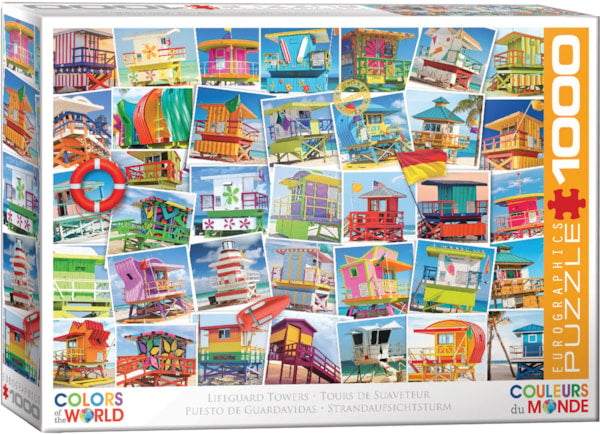 Lifeguard Towers 1000pc. Puzzle