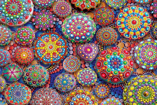 Meditative Mandala Stones 1000pc. Puzzle