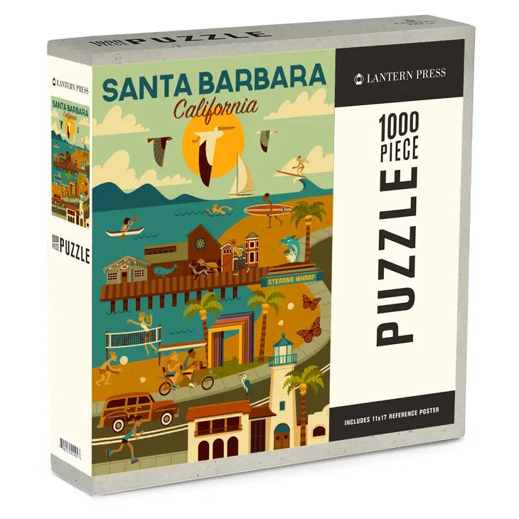 Santa Barbara California Geometric 1000pc. Puzzle