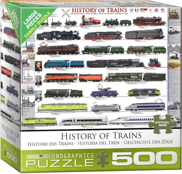History of Trains 500pc. Puzzle